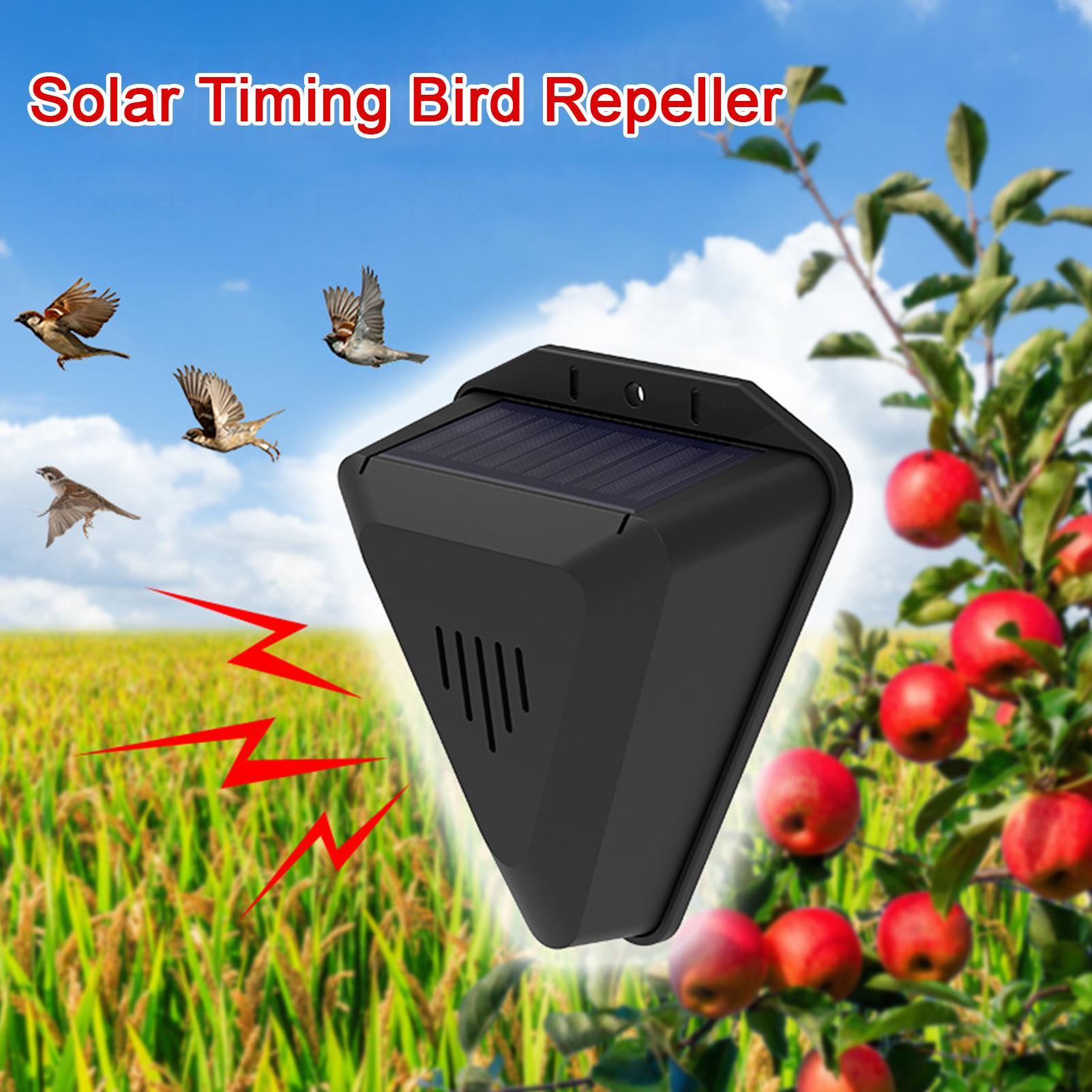 Solar Bird Scarer - Repellente per Uccelli Solare Impermeabile, Repellente